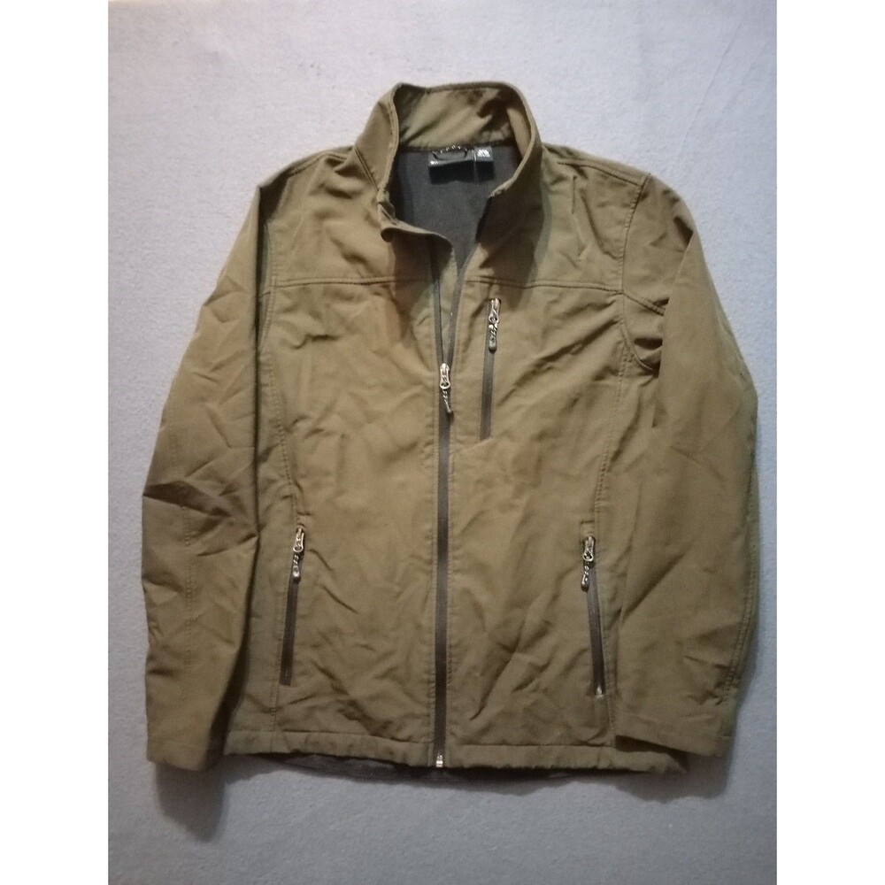 Swiss Tech Men' size S 34-36 Wind Water Resistant, Warming Pockets Green